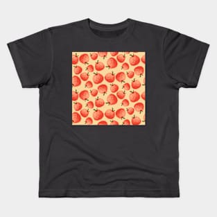 Cute Peaches Pattern Kids T-Shirt